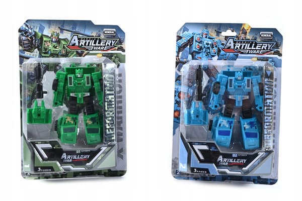 2-IN-1 MILITARY ROBOT TRANSFORMS INTO DIFFERENT COLOURS.