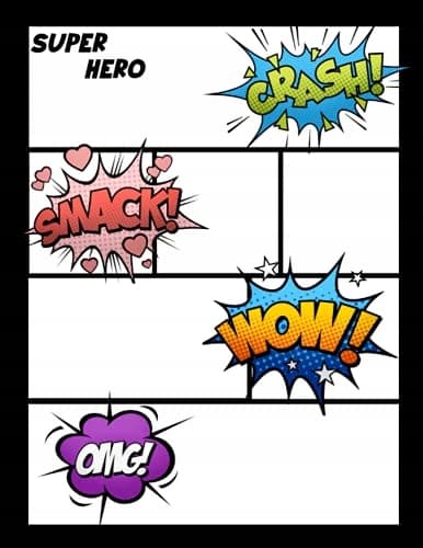SUPER HERO: Blank Comic Book/Create Your Own Comics With This Comic Book Jo