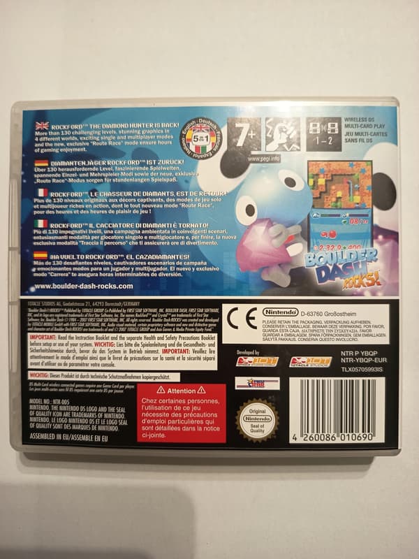 Boulder Dash Rocks! Nintendo DS 3XA set