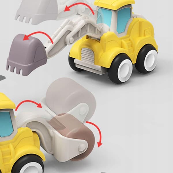 Engineering Toys: Pull-Back Cars, Engineering Toys, Building Road Roller
