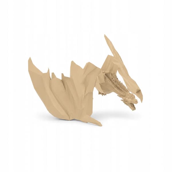 LOW-POLY FANTASY DRAGON FIGURINE – SHELF DECORATION – MANY COLOURS