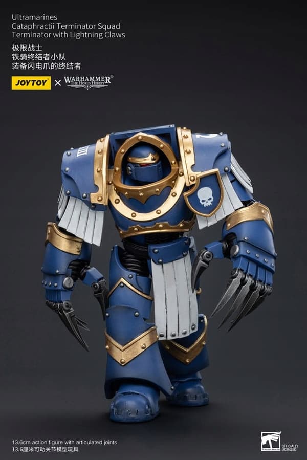 JoyToy Warhammer Ultramarines Cataphractii Terminator with Lightning Claws