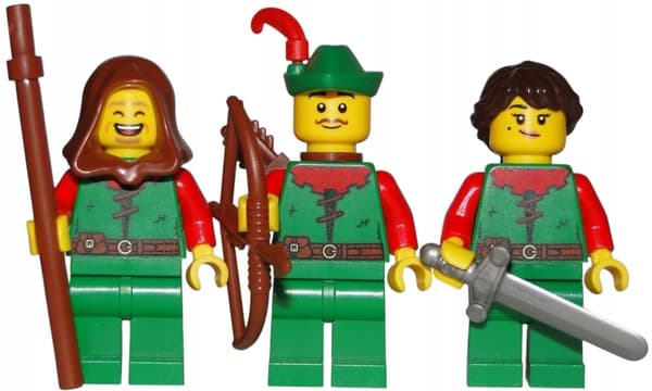 LEGO Castle – FORESTMAN Knight Figures – Forest People, figure – 3-piece set