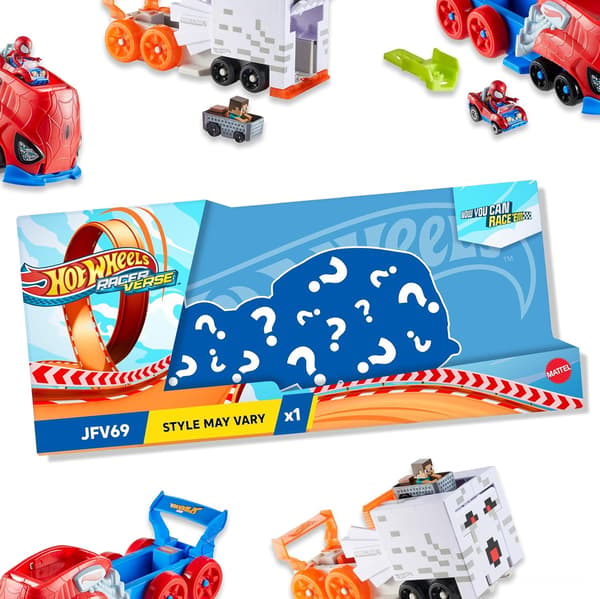Hot Wheels RacerVerse transporter set with die-cast car