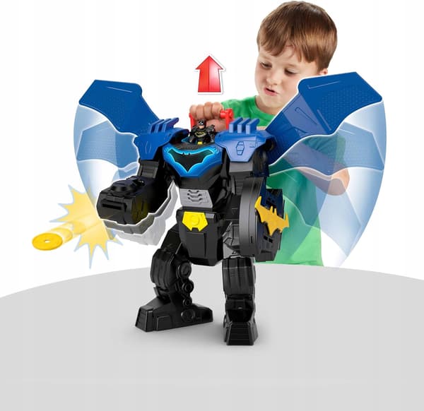 FISHER PRICE IMAGINEXT BATMAN robot – large figure, 36 cm, interactive toy