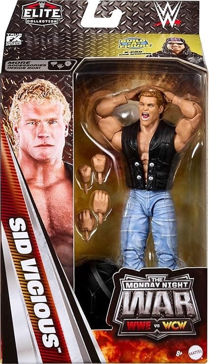 Mattel Elite Monday Night War Series 10 WWE Sid Vicious Wrestling Figure