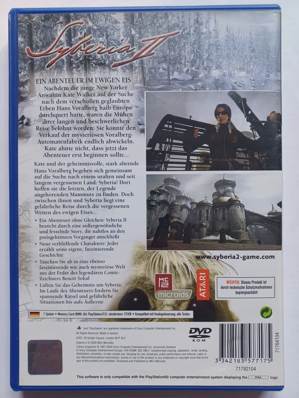 Syberia 2, PlayStation 2, PS2