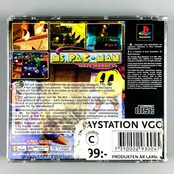 Ms. Pac-Man: Maze Madness | PS1 | PSX | COMPLETE SET | PLAYSTATION 1