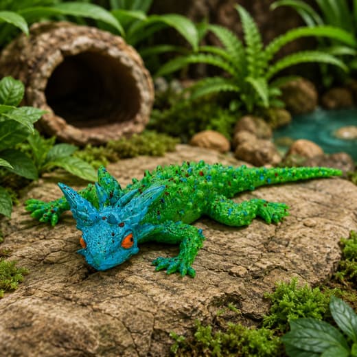 RUBBER LIZARD FIGURINE