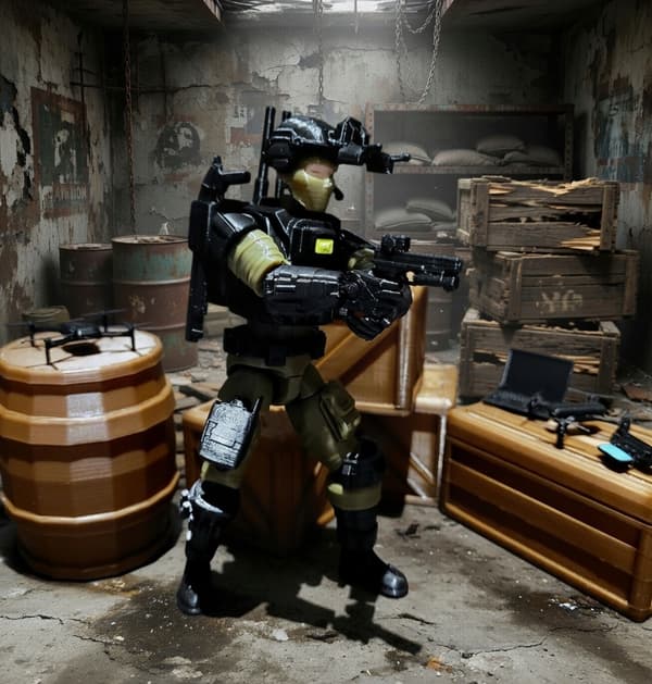 3D figurine – Tactical soldier with Dummy13 kit