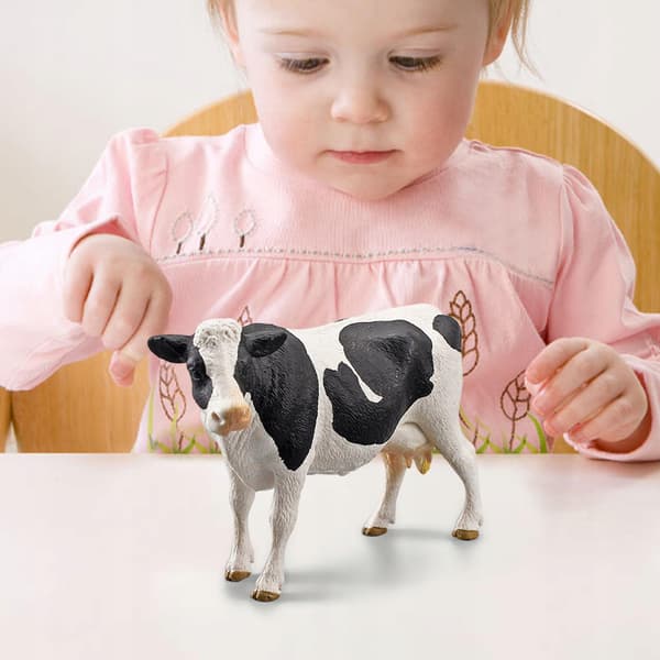 Plastic cow figurine Collectables Gift Cupcake Topper Model Statue Mini C
