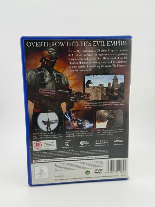 RETURN TO CASTLE WOLFESTEIN: OPERATION RESURRECTION 3XA PS2 PlayStation 2