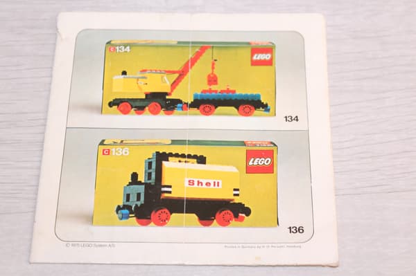 LEGO 182 Train INSTRUCTIONS LEGOLAND K84