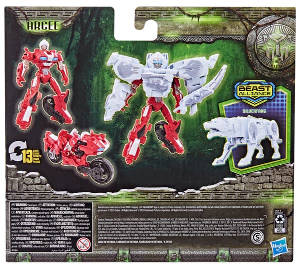 2 TRANSFORMERS BEAST ALLIANCE figures: ARCEE & SILVERFANG F4618