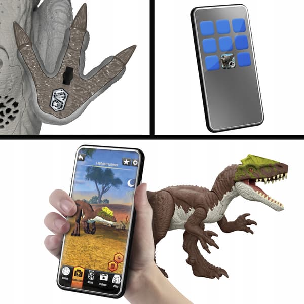 MATTEL Jurassic World Gigantic Thrashers Tyrannotitian Figure