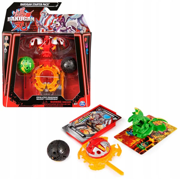 Bakugan 3.0 Starter Pack: 1 Dragonoid Special Attack, 2 Nilli Core Balls