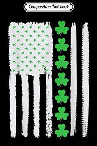 Composition Notebook: St Patrick’s Day Patriotic Gift – Distressed Map, Irish