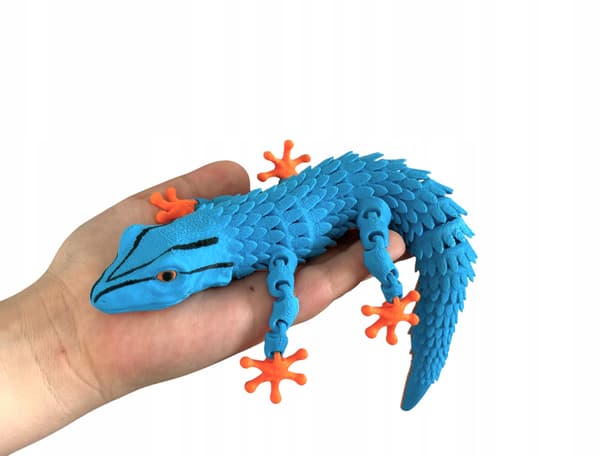 Williams’ 3D Gecko – a movable, flexible figurine, a unique terrarium decoration