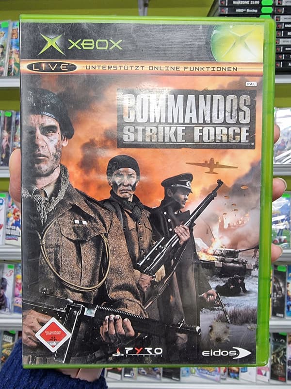 COMMANDOS STRIKE FORCE XBOX CLASSIC SET WITH INSTRUCTIONS