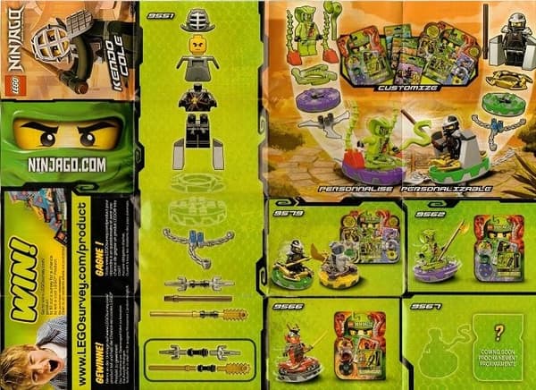 LEGO 9551 Ninjago – Kendo Cole Booster Pack