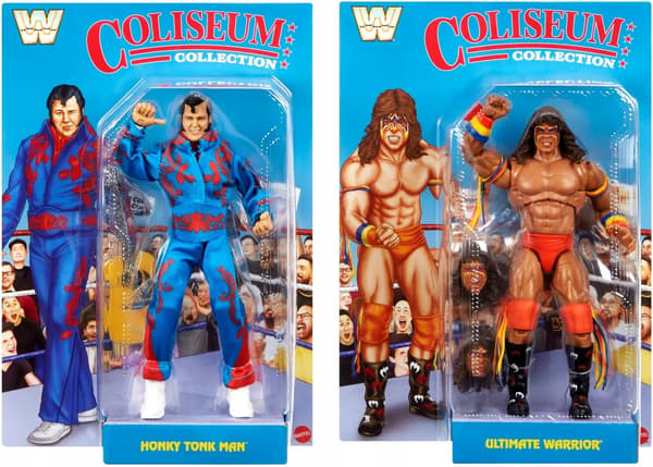 MATTEL WWE Ultimate Honky Tonk Man & Ultimate Warrior Figures