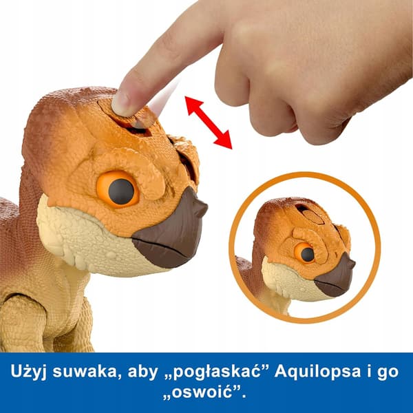 INTERACTIVE AQUILOPS DINOSAUR FIGURINE WITH MOVEMENTS AND SOUNDS