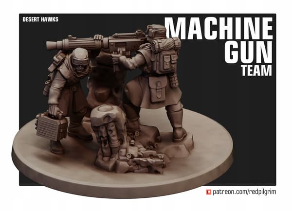 Desert Hawks kulspruta, Red Pilgrim Miniatures 32