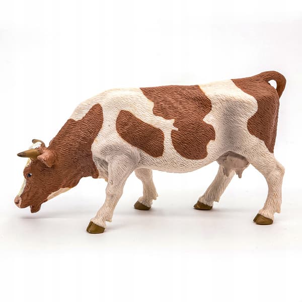 PAPO SIMMENTAL COW FIGURINE GRAZING