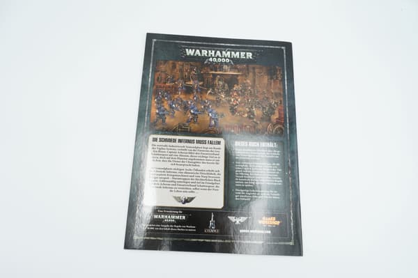 Warhammer 40k Schattenspeer set: brochure, booklet and decal