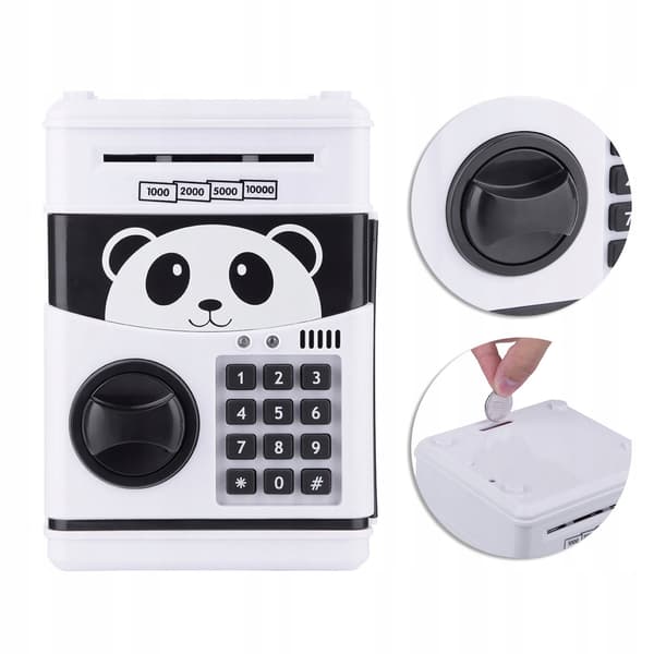 A small, charming coin box. Password lock. JS Security