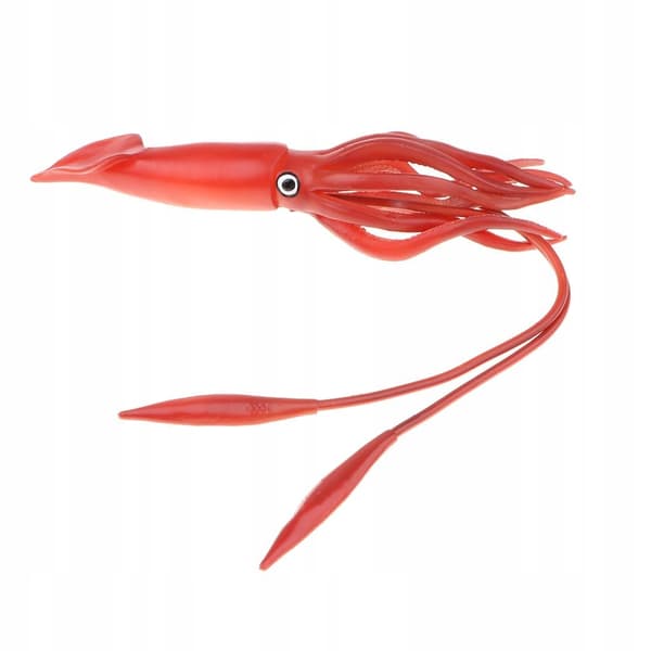 Realistic plastic wildlife: Jungle, Forest, Ocean, Animals – Large squid action figure