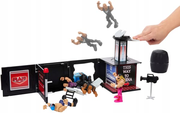 MATTEL WWE Knuckle Crunchers Final Boss Microphone Set