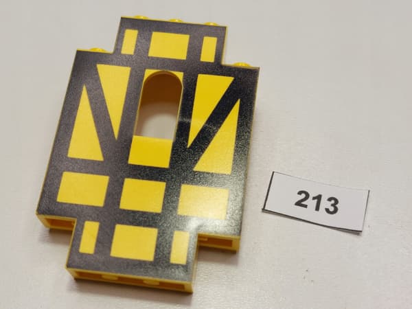 LEGO Panel 4444p03, yellow, 6074, 6086