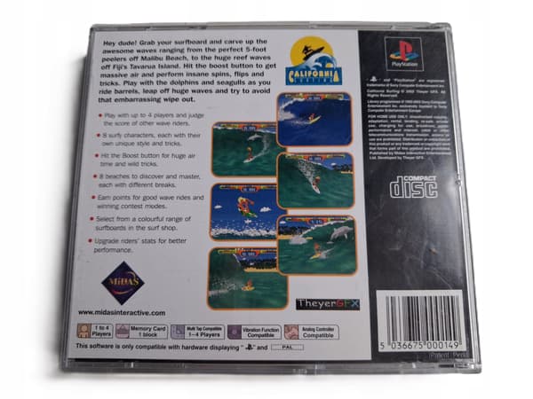 CALIFORNIA SURFING PSX PS1 ENG