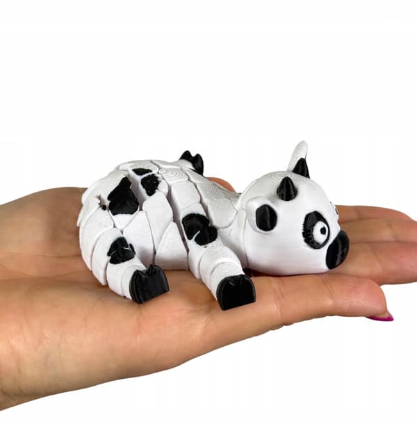 Krówka, 3D cow – segmented, movable figurine, stress reliever, novelty item