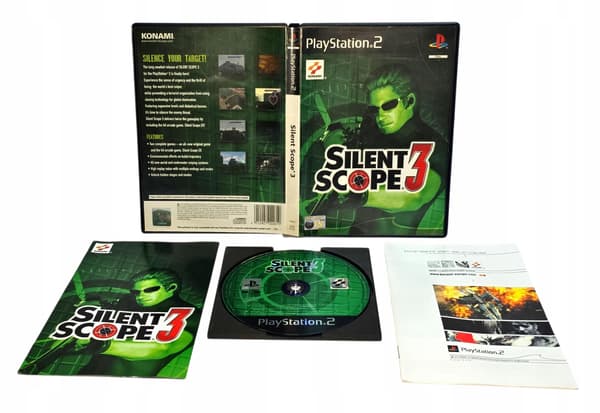 SILENT SCOPE 3 PS2 3XA