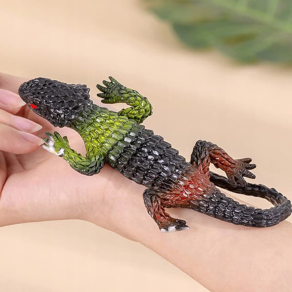 6x REALISTIC STRETCHY RUBBER LIZARD SQUASHY TOY – PRANK GIFT