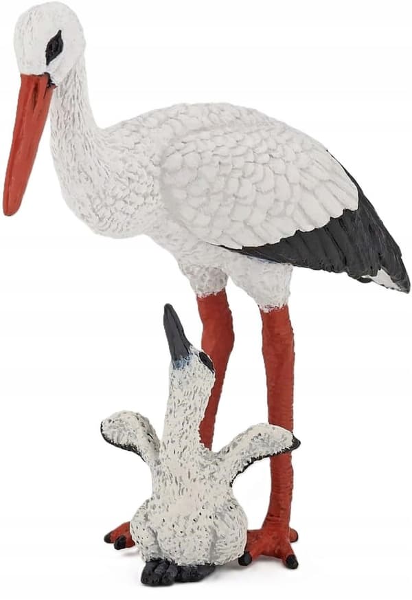 STORK WITH A CHICK [FIGURINE]