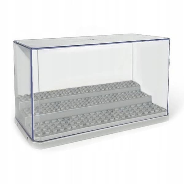 DISPLAY CASE / STORAGE BOX for MINIFIGURES and building blocks – Grey