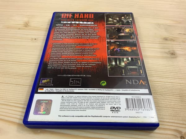 DIE HARD VENDETTA – album, in excellent condition, complete PS2 set