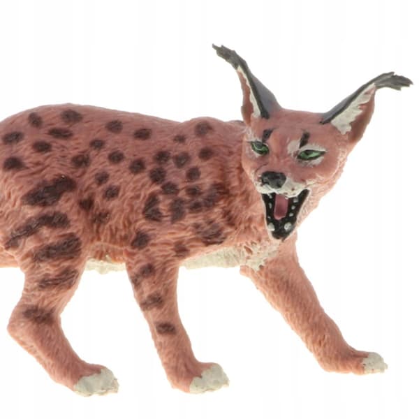 Plastic Life Jungle Leptailurus Serval Figurine Toy Play Set