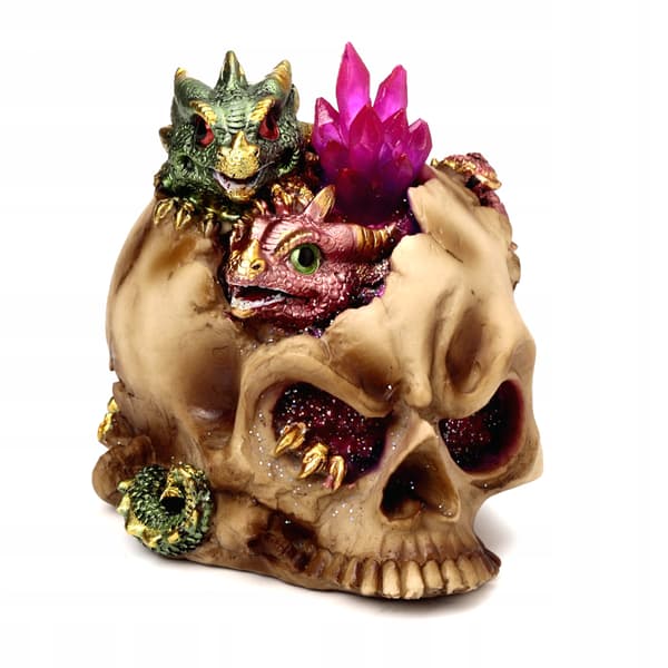 Puckator 'Little Dragons in a Skull' LED figurine