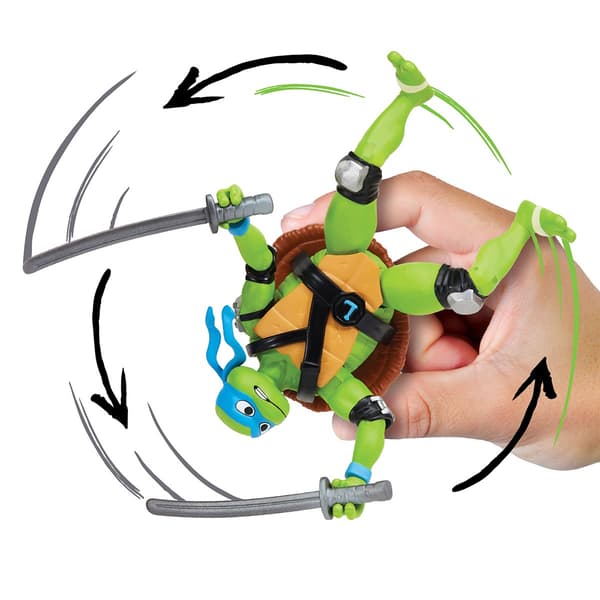 Leo action figure with a mechanical rotating shell, 11.5 cm series