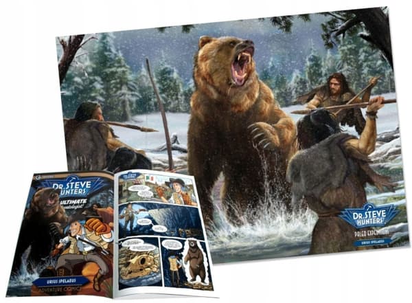 Cave Bear Skeleton, 21 cm, DELUXE – Geoworld Dinosaur Expedition
