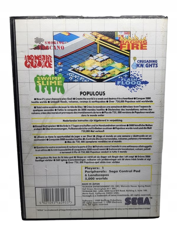 Populous for the Sega Master System (MS)