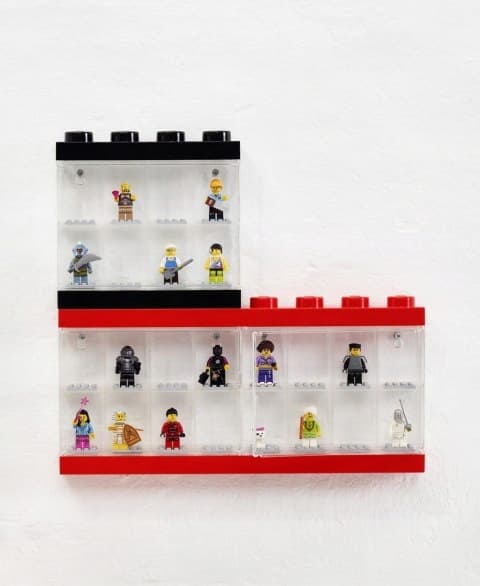 LEGO BLUE DISPLAY CASE FOR 16 MINIFIGURES 4066