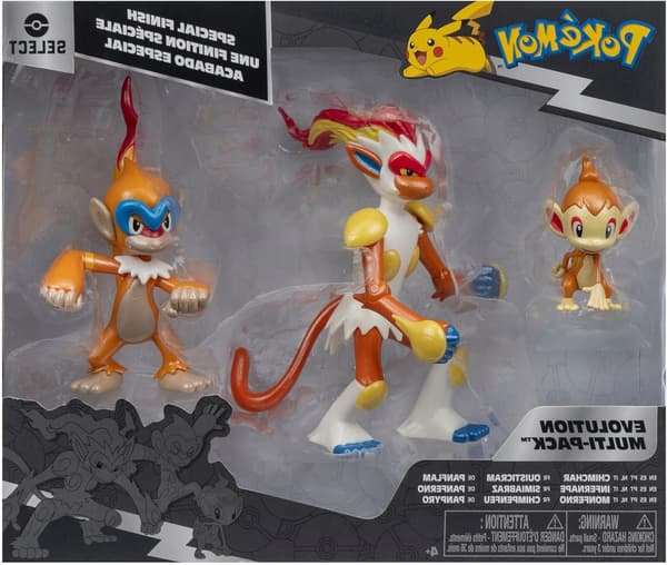FIGURES: CHIMCHAR, MONFERNO AND INFERNAPE EVOLUTION TRIO SET