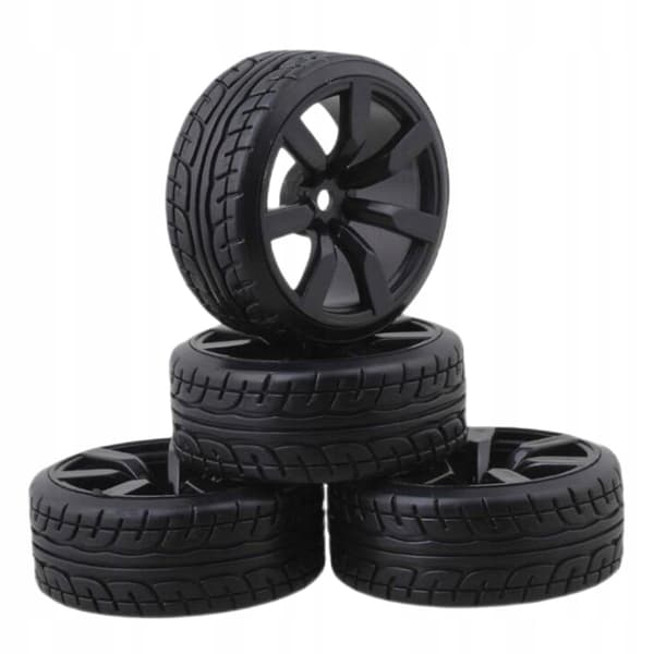 4x 12 mm rubber tyres – Adapter – Use durable, wear-resistant replacements – Universal