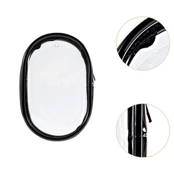 Clear PVC Display Bag with Dust-proof Zip Fastening – Round Bag