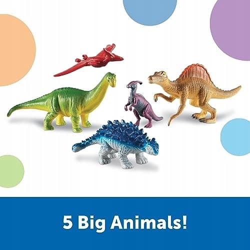 Learning Resources Jumbo Dinosaurs Set 2, Multicoloured LER0837
